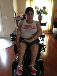 Angelica in wheelchair