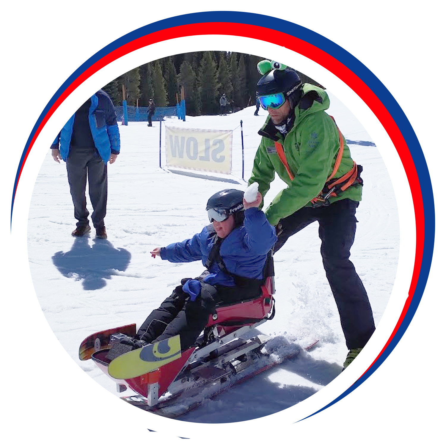 Noah throws a snowball in Colorado